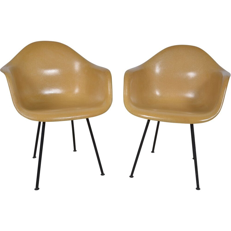 Pair of vintage Lah armchairs by Charles & Ray Eames for Mobilier International, 1955