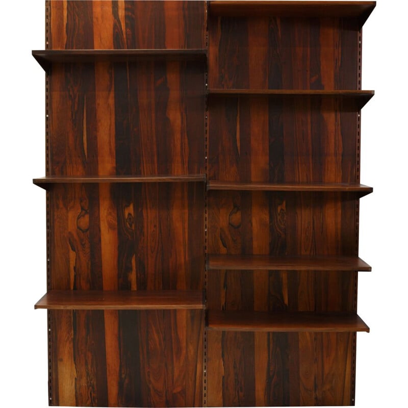 Vintage rosewood wall unit system by Kai Kristiansen, Denmark 1960