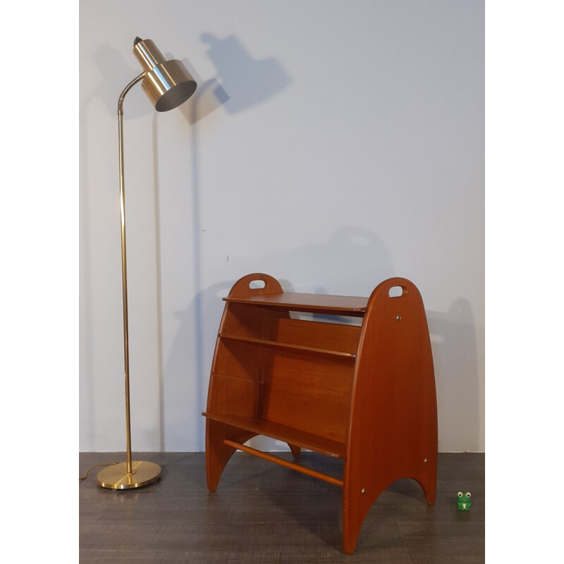 Norwegian vintage teak magazine rack, 1960