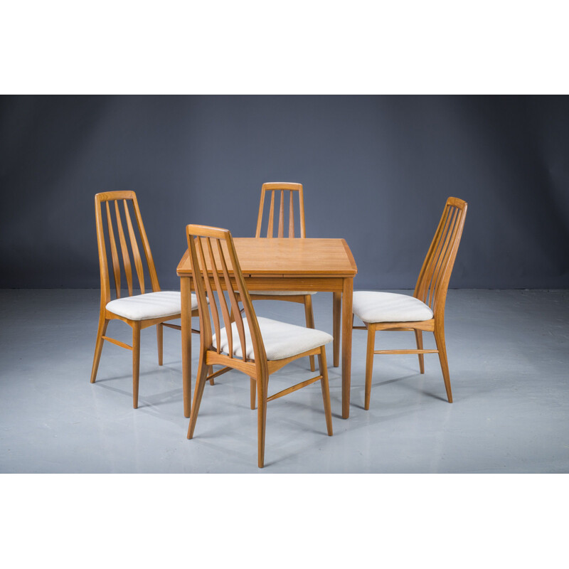 Set di 4 sedie vintage Eva di Niels Koefoed per Koefoed Hornslet, 1960