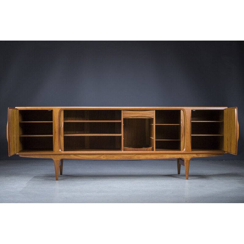 Danish vintage teak U16 sideboard by Johannes Andersen for Uldum Mobelfabrik, 1960s