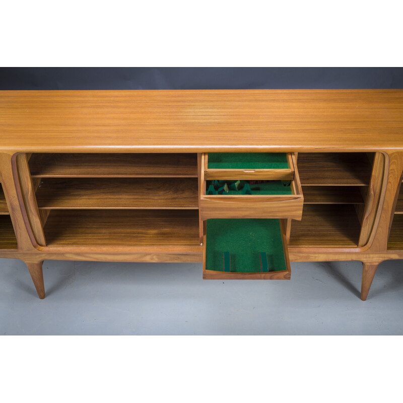 Danish vintage teak U16 sideboard by Johannes Andersen for Uldum Mobelfabrik, 1960s