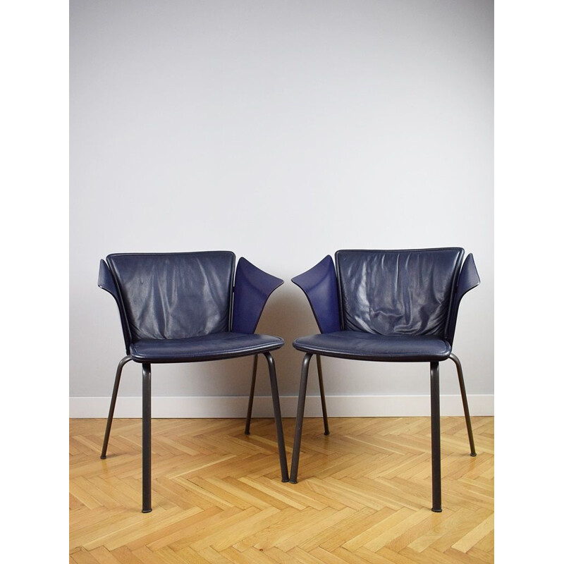Paar Vintage Vm3 Stühle von V. Magistretti für Fritz Hansen, 1990