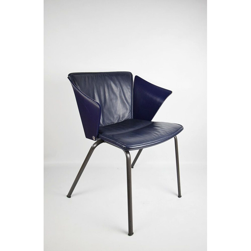 Pareja de sillas vintage Vm3 de V. Magistretti para Fritz Hansen, 1990