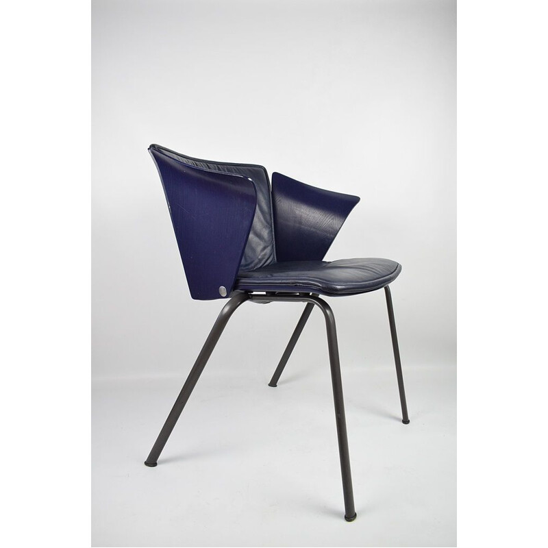 Pareja de sillas vintage Vm3 de V. Magistretti para Fritz Hansen, 1990