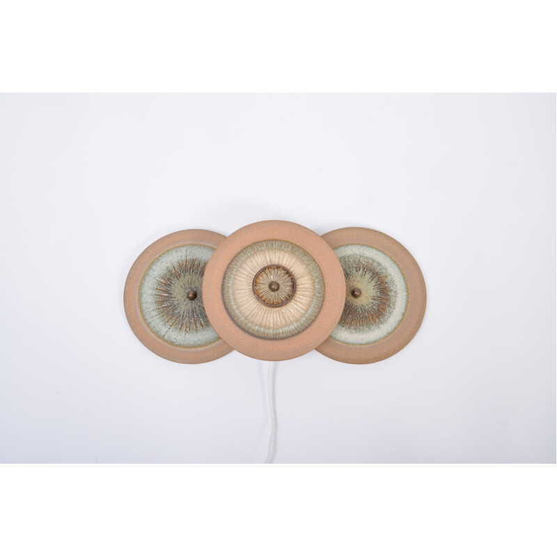 Vintage ceramic wall lamp by Noomi Backhausen for Søholm, Denmark 1960