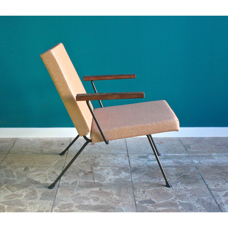 Fauteuil "1409" en laine beige, André R. CORDOMEYER - 1950