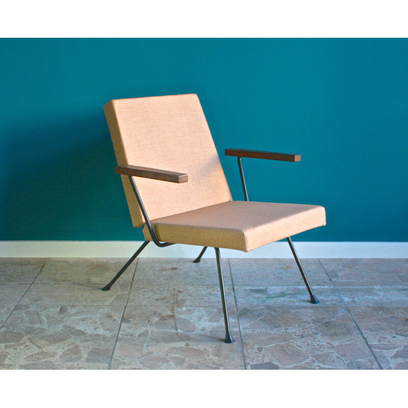 Chair "1409" in beige wool, André R. CORDOMEYER - 1950s