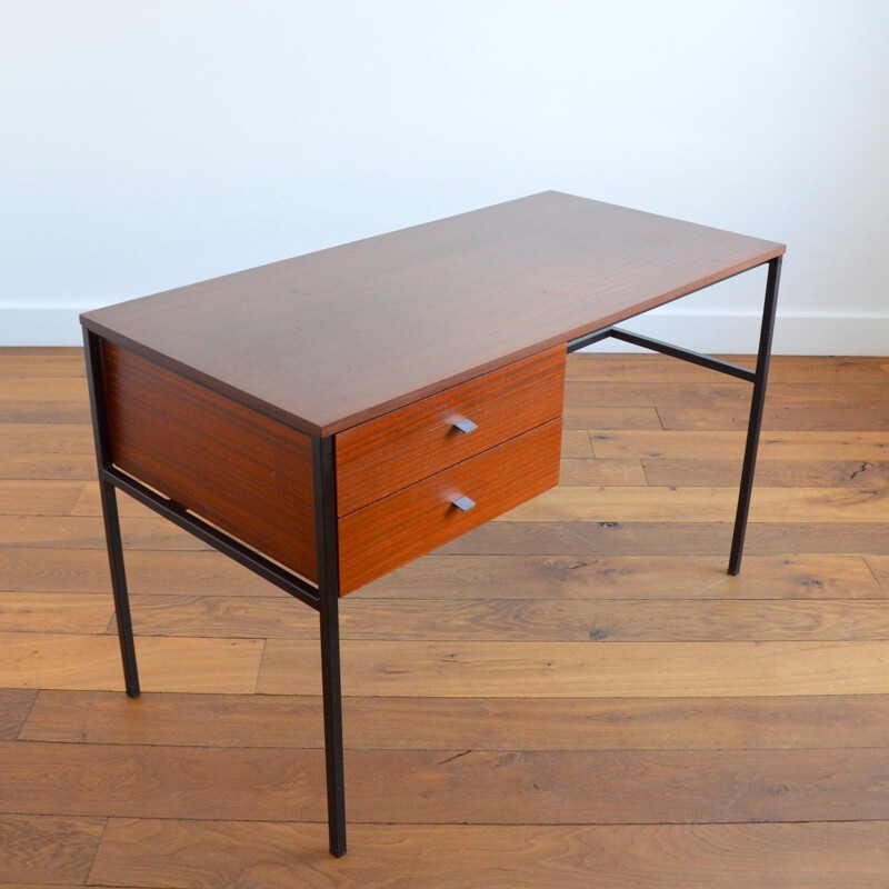 Teak vintage desk by Pierre Guariche for Meurop, Belgium 1960