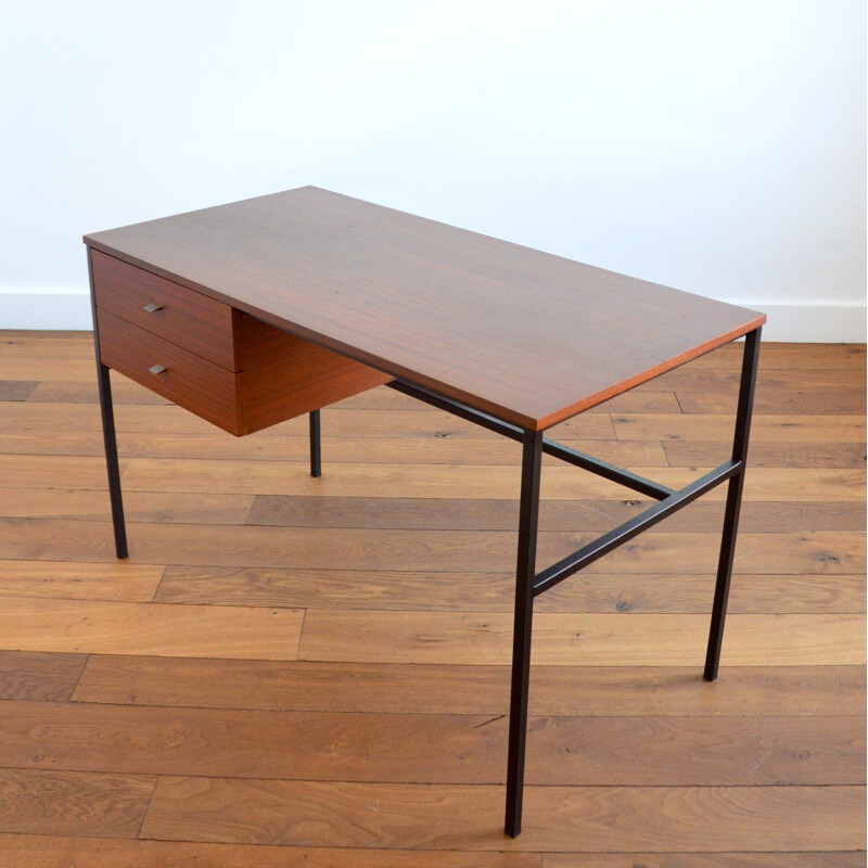 Teak vintage desk by Pierre Guariche for Meurop, Belgium 1960