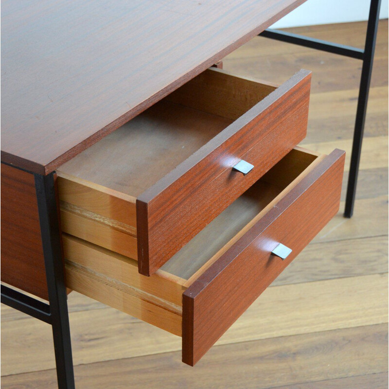 Teak vintage desk by Pierre Guariche for Meurop, Belgium 1960