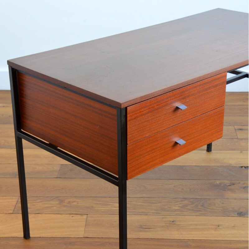 Teak vintage desk by Pierre Guariche for Meurop, Belgium 1960