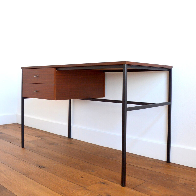 Teak vintage desk by Pierre Guariche for Meurop, Belgium 1960