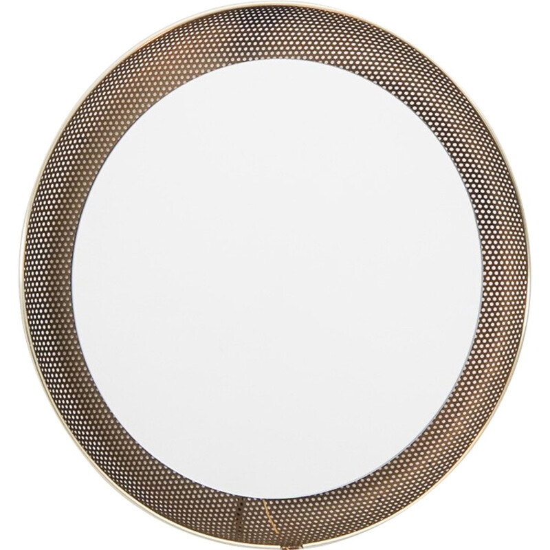 Dutch illuminated Artimeta mirror in metal, Mathieu MATÉGOT - 1950s