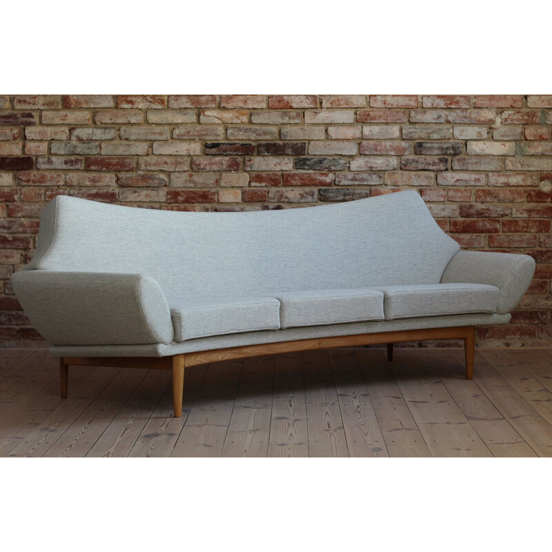 Vintage sofa in Kvadrat stof van Johannes Andersen voor Ab Trensums, 1950