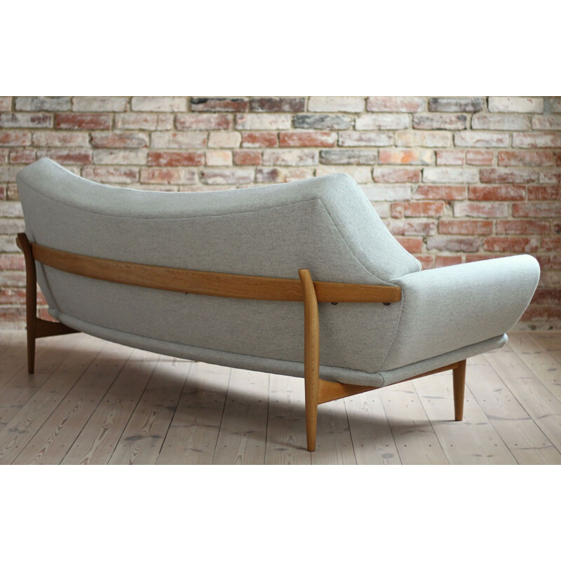 Vintage sofa in Kvadrat stof van Johannes Andersen voor Ab Trensums, 1950