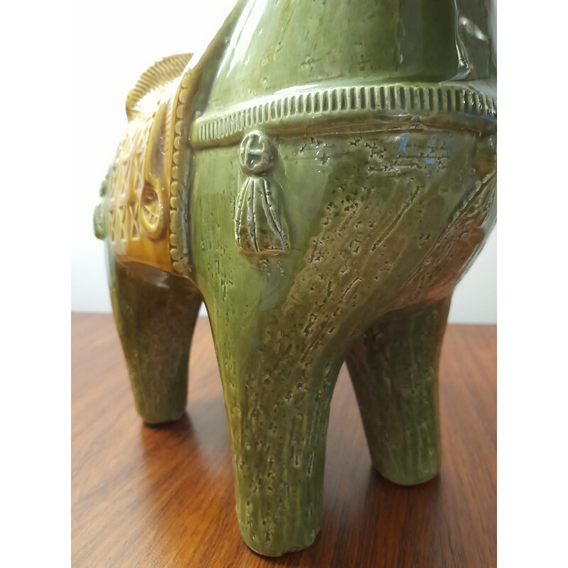 Vintage ceramic horse by Aldo Londi for Bitossi, 1950