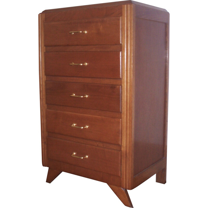 Chest of drawers in oakwood - 1950s