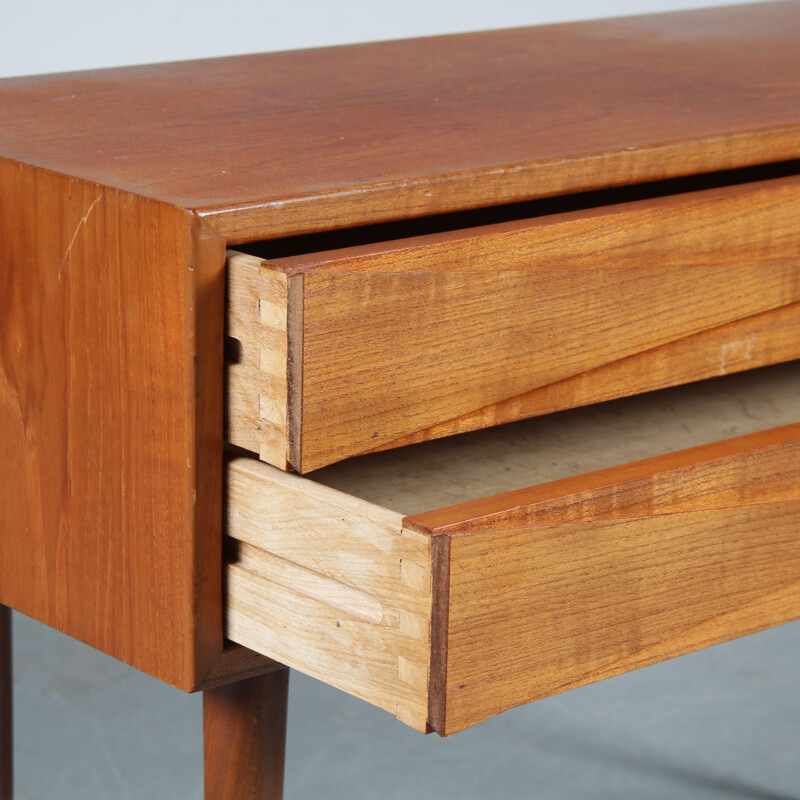 Vintage teak bedside table by Arne Vodder for Sibast, Denmark 1950