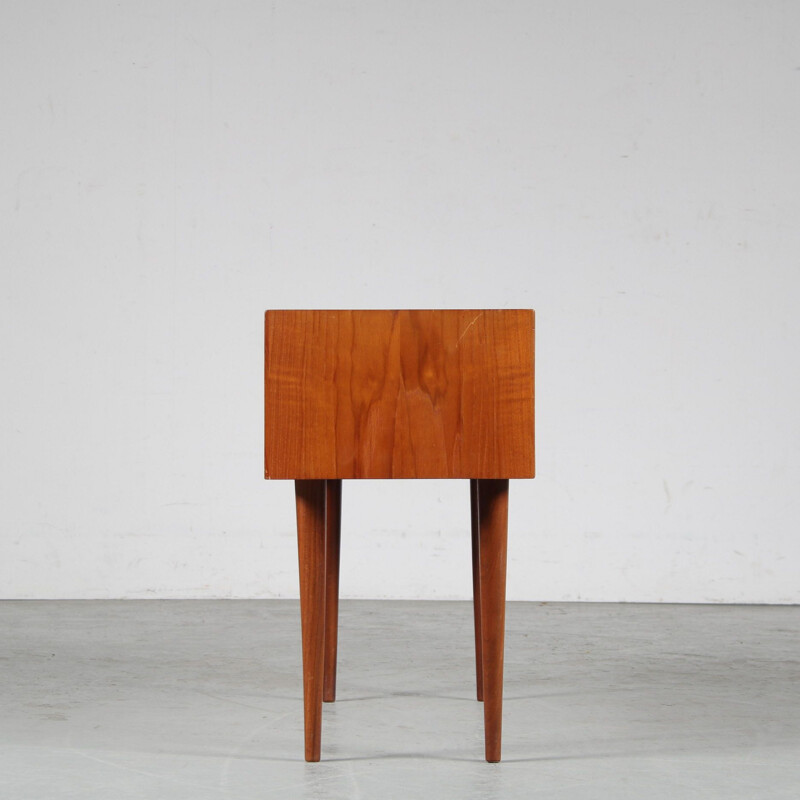 Vintage teak bedside table by Arne Vodder for Sibast, Denmark 1950