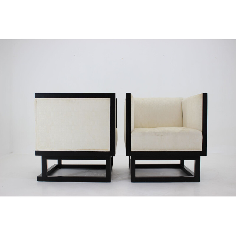Set of vintage chairs by Josef Hoffmann for Wittmann, Austria 1980s