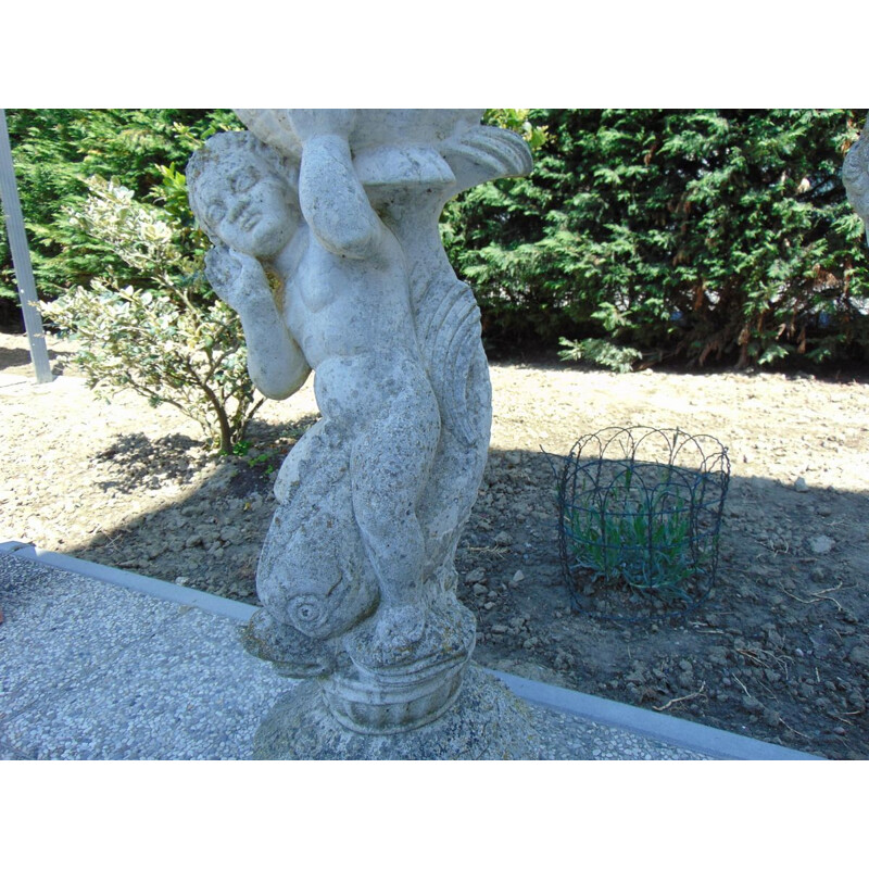 Coppia di statue da giardino vintage