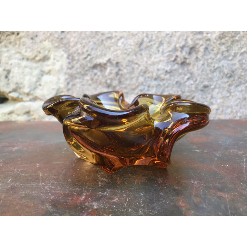 Vintage Murano glazen asbak van Seguso, 1970