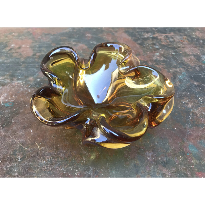 Vintage Murano glass ashtray by Seguso, 1970