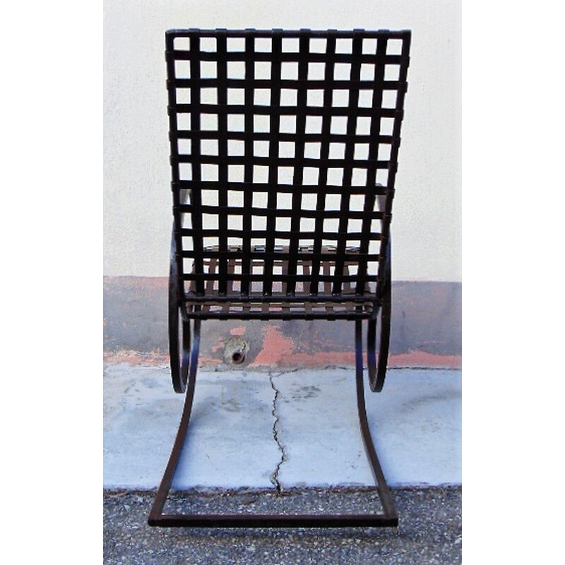 Vintage iron rocking chair