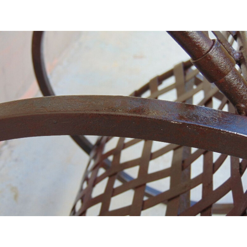 Vintage iron rocking chair