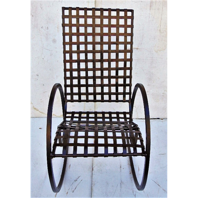 Vintage iron rocking chair