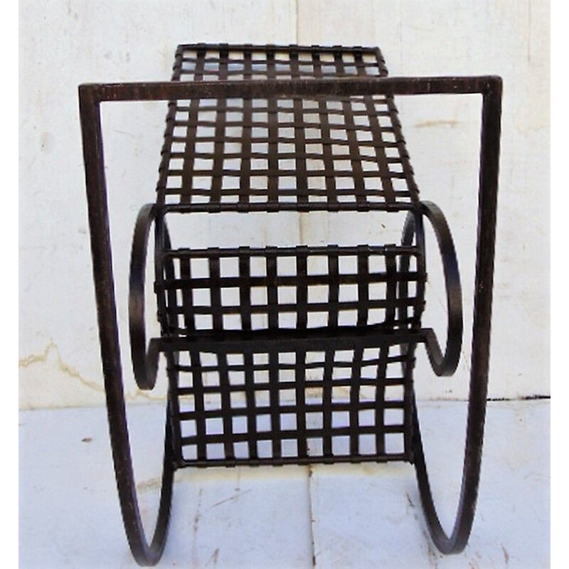 Vintage ijzeren schommelstoel