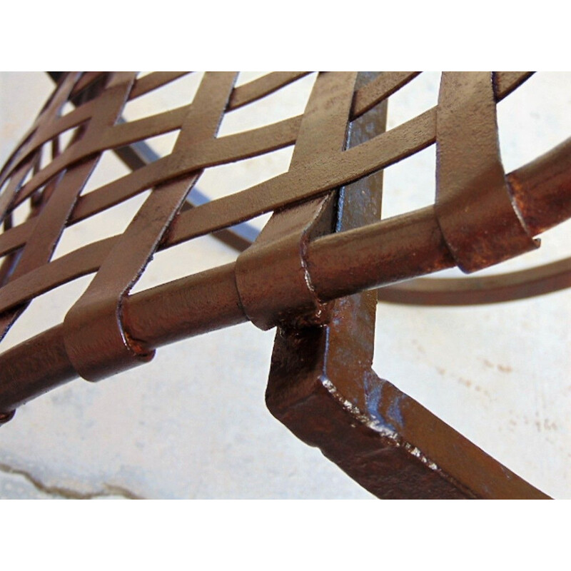 Vintage iron rocking chair