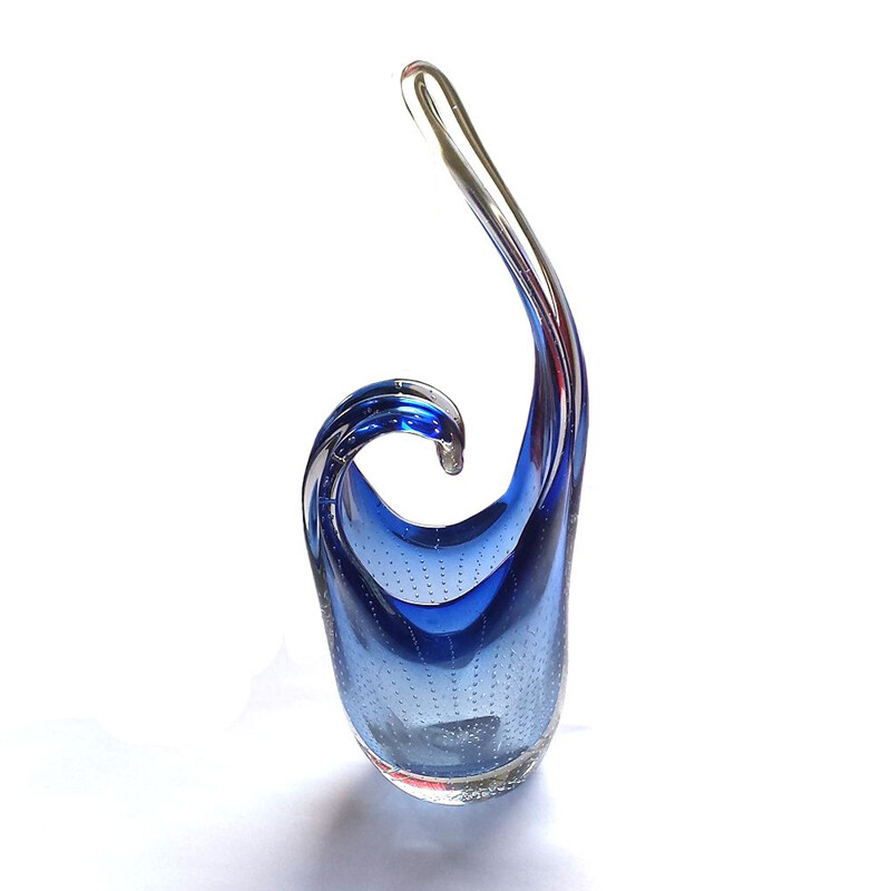 Mid-century Art vase in Murano glass