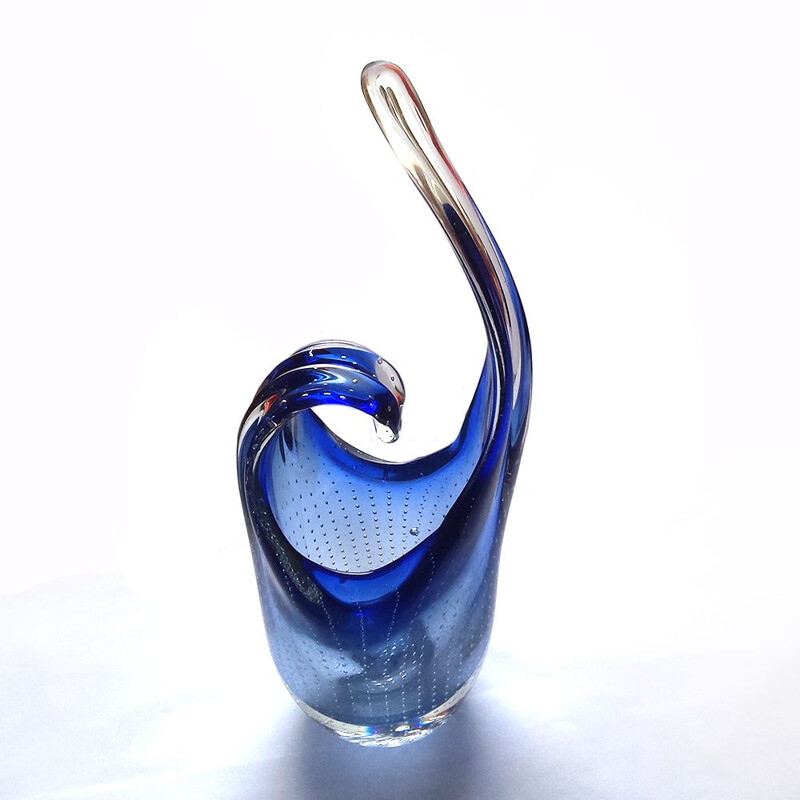 Mid-century Art vase in Murano glass