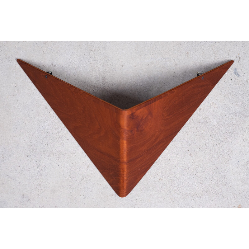 Vintage teak butterfly shelf by Poul Cadovius for Cado, Denmark 1950