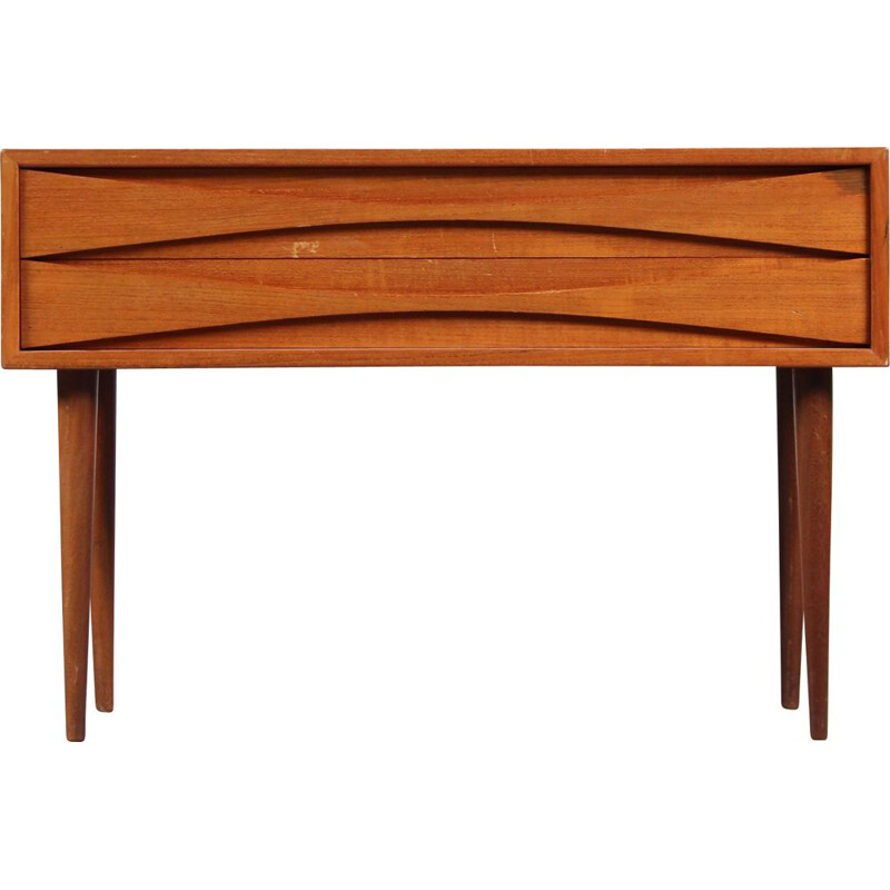 Vintage teak bedside table by Arne Vodder for Sibast, Denmark 1950