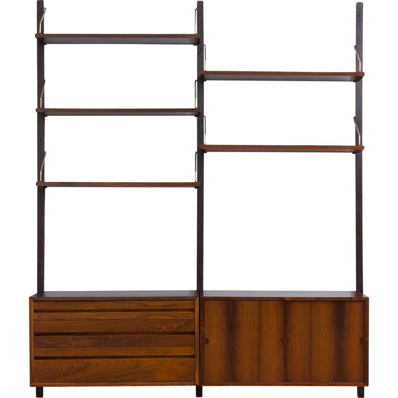 Vintage rosewood wall unit by Poul Cadovius