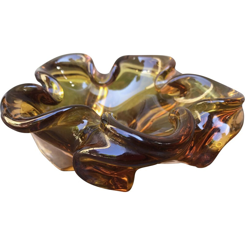 Vintage Murano glass ashtray by Seguso, 1970