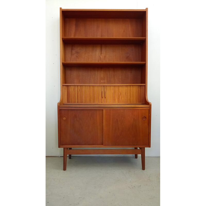 Danish vintage secretary in teak by Johannes Sorth for Bm Mobler