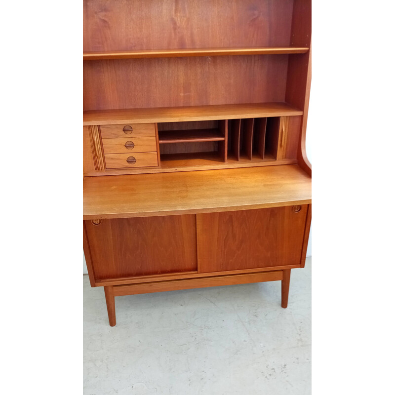 Danish vintage secretary in teak by Johannes Sorth for Bm Mobler