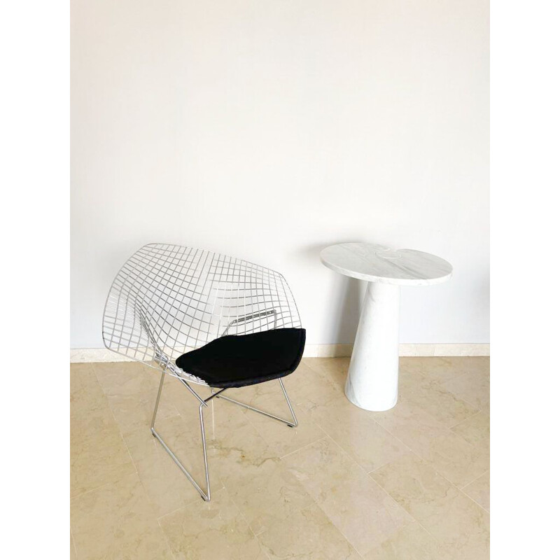 Vintage chair with cushion by Harry Bertoia for Knoll Diamond, Italy 1980