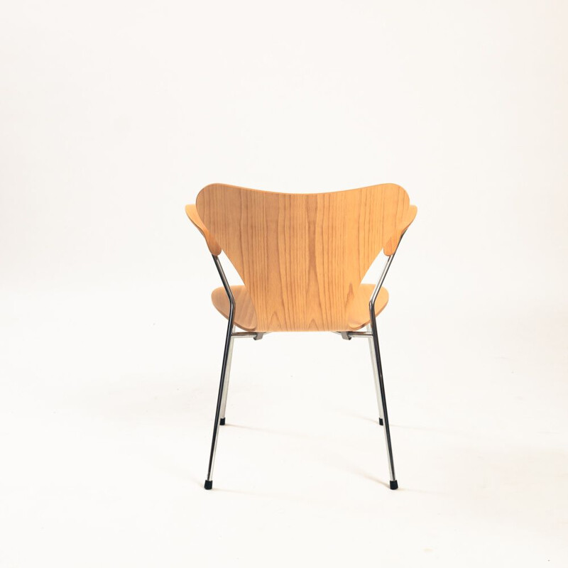 Butterfly 7-serie vintage beukenhouten fauteuil van Arne Jacobsen voor Fritz Hansen, 1997