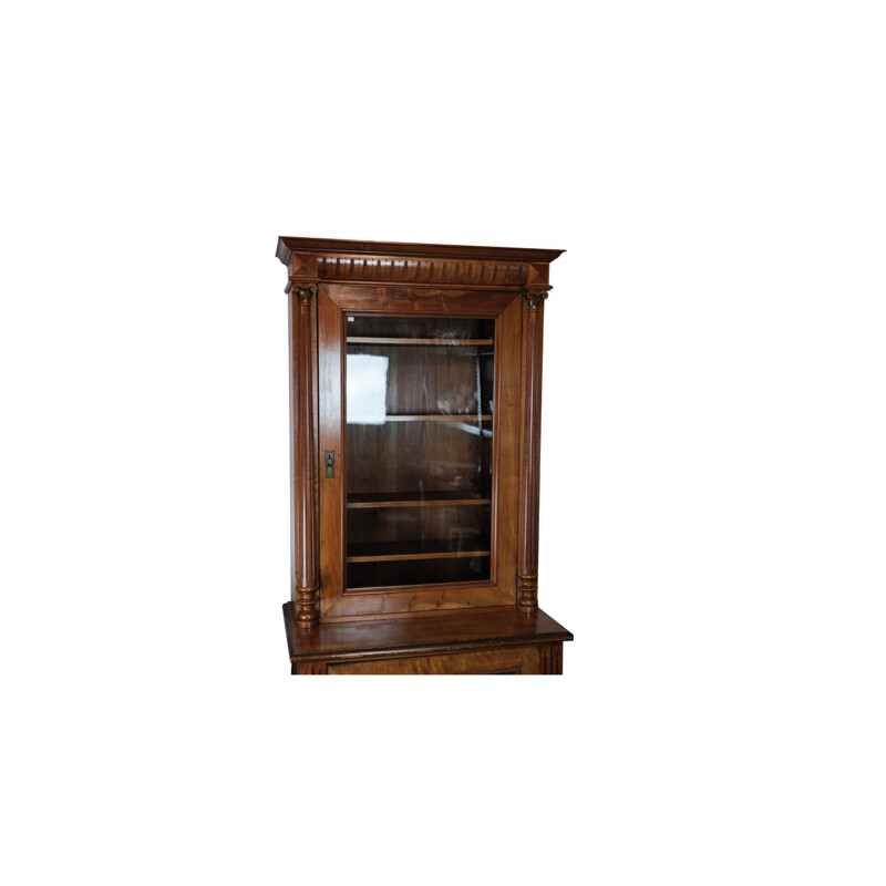 Vintage display cabinet in mahogany, 1880s