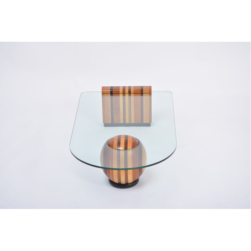 Table basse vintage par Massimo et Lella Vignelli pour Casigliani, Italie 1970