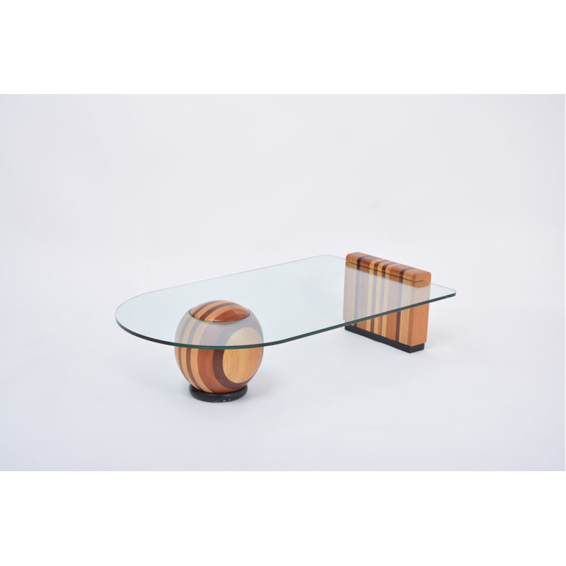 Table basse vintage par Massimo et Lella Vignelli pour Casigliani, Italie 1970