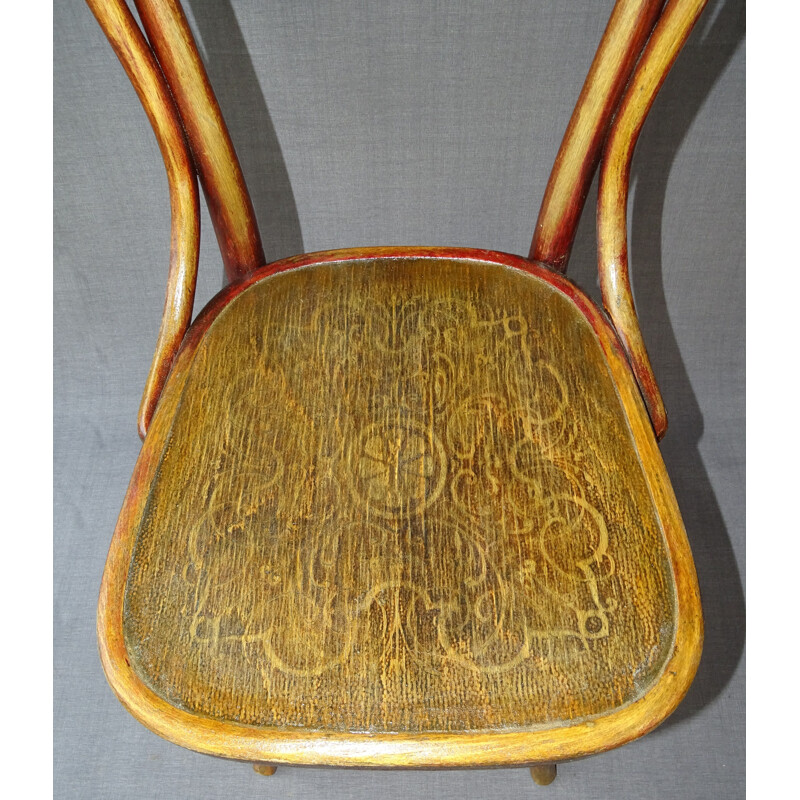 Cadeira de madeira Vintage Thonet N 55, 1925