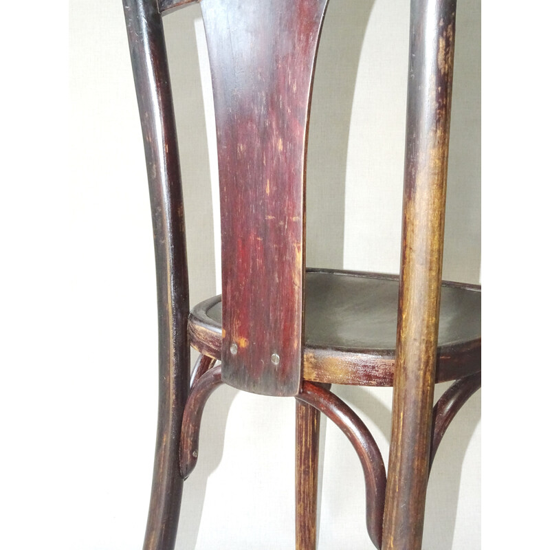 Paire de chaises Art déco vintage Thonet N 217 avec assise en bois