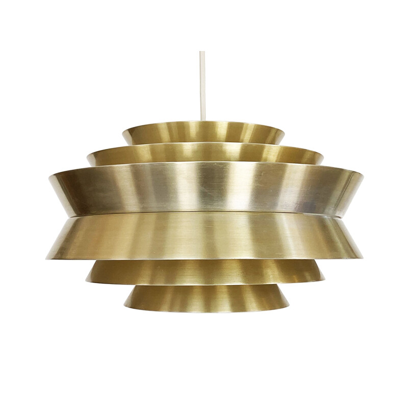 Vintage pendant lamp "Trava" by Carl Thore for Granhaga Metallindustri, Sweden 1960s