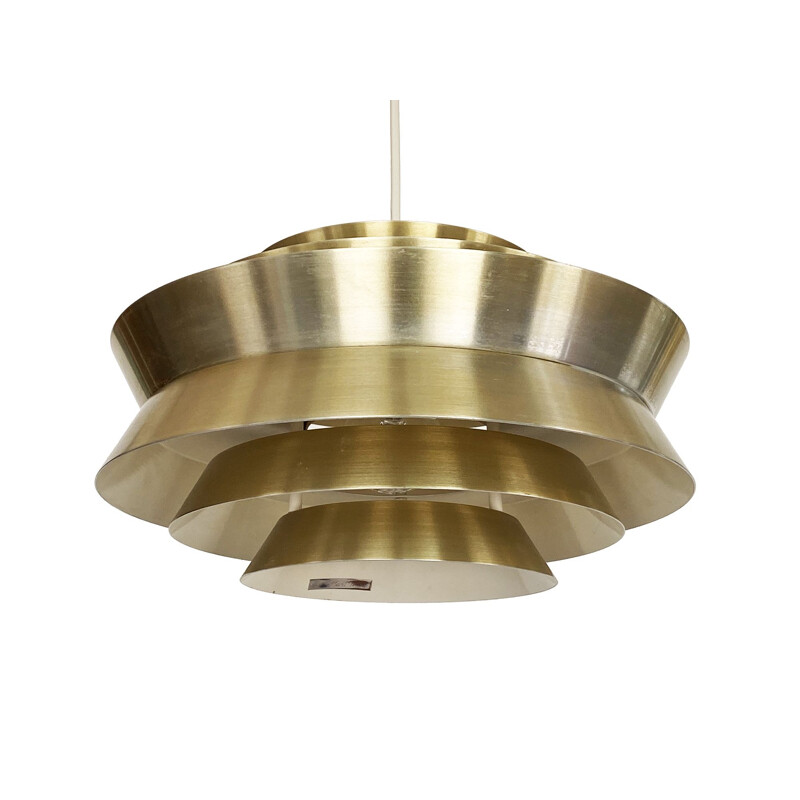 Vintage pendant lamp "Trava" by Carl Thore for Granhaga Metallindustri, Sweden 1960s